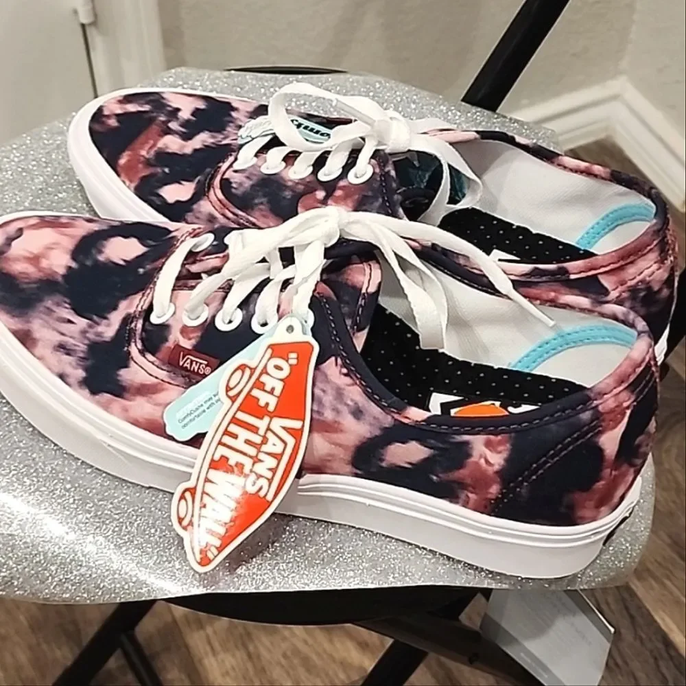 Vans‎ Grunge Wash Comfy Cush Authentic Lace-Up Sneaker